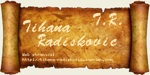 Tihana Radišković vizit kartica